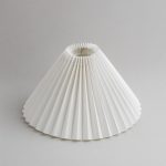 Abat jour plissé blanc​