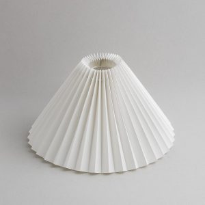 Abat jour plissé blanc​