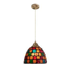 Lampe Suspendue en Verre – Abat-jour Coquillage Post-Moderne