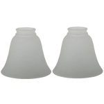 Abat-jour verre pour lampe sur pied​-2 piéces 