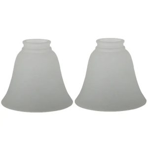 Abat-jour verre pour lampe sur pied​-2 piéces 