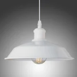 Lampe Suspendue Industrielle – Dôme Métal E27