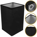 Abat jour rectangulaire noir​