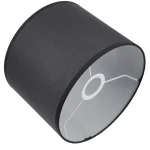 Abat jour cylindrique noir​