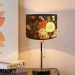 Abat jour fleuri pour lampe sur pied​