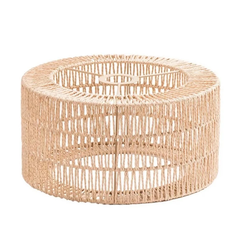 Grand abat-jour rotin pour lampe sur pied