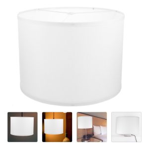 Abat jour en lin blanc​