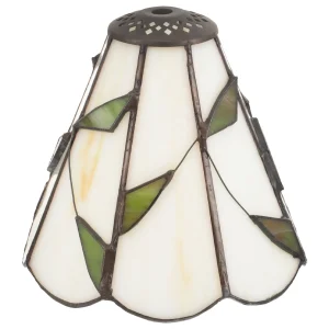Abat-jour décoratif en verre en forme de feuille
