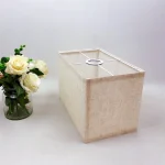 Abat jour rectangulaire lin​