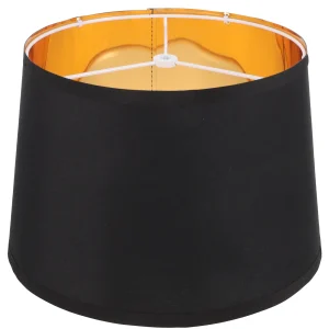 Abat-jour 30 cm noir et doré