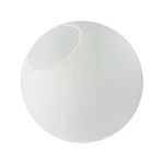 Abat jour blanc sphérique en verre