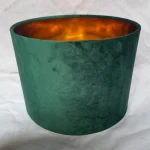 Abat jour velours vert​