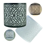 Abat-jour décoratif en métal pour lustre suspendu