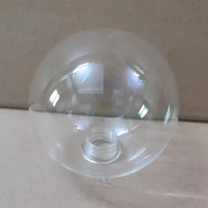 Abat jour verre transparent pour lampe suspendue
