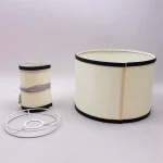 Abat jour beige et noir​