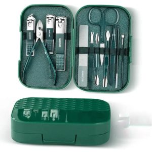 Kit manucure 12 pcs – ciseaux ongles acier inoxydable