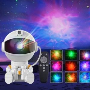 Projecteur Galaxie Astronaute – Veilleuse LED Ciel Étoilé