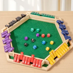 Jeu de Dés en Bois à 6 Faces