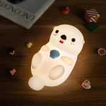 Veilleuse Loutre en Silicone – Rechargeable & Tactile
