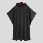 Poncho Long Homme - Noir / S