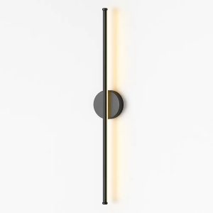 Applique Murale LED Verticale – Design Moderne Noir