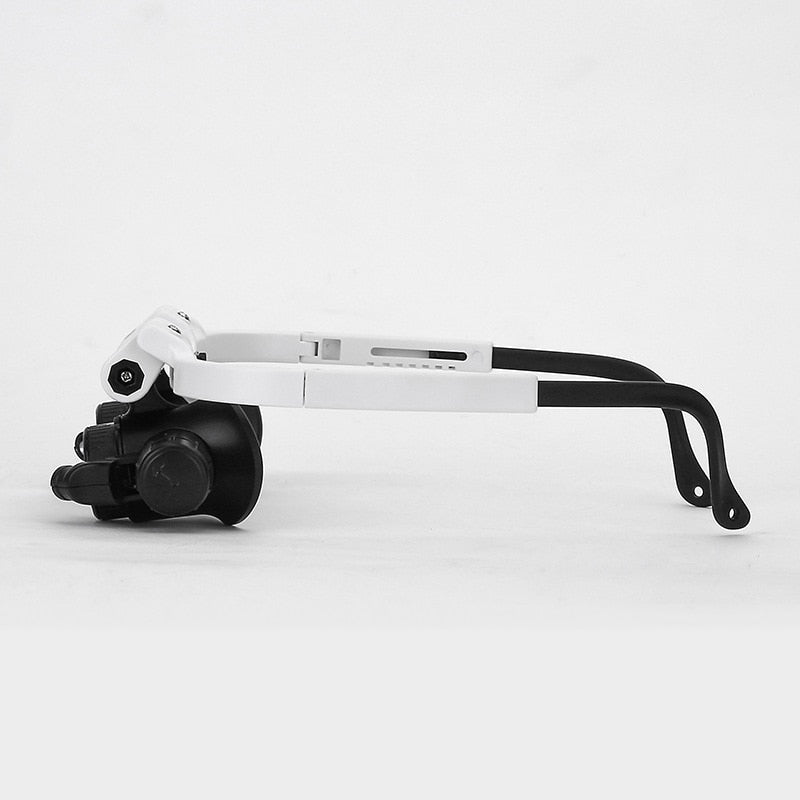 Loupe bijoutier LED – bandeau tête, lunettes grossissantes – Image 4