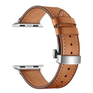 Bracelet luxe cuir – compatible Apple Watch, style haut de gamme
