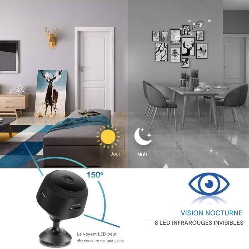 Caméra de Sécurité Mini 1080p – WiFi & Magnétique – Image 7