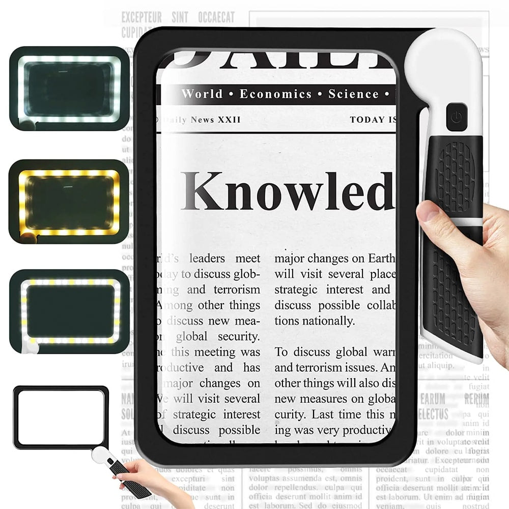 Loupe LED Pleine Page – Zoom 5X pour Lecture – Image 2