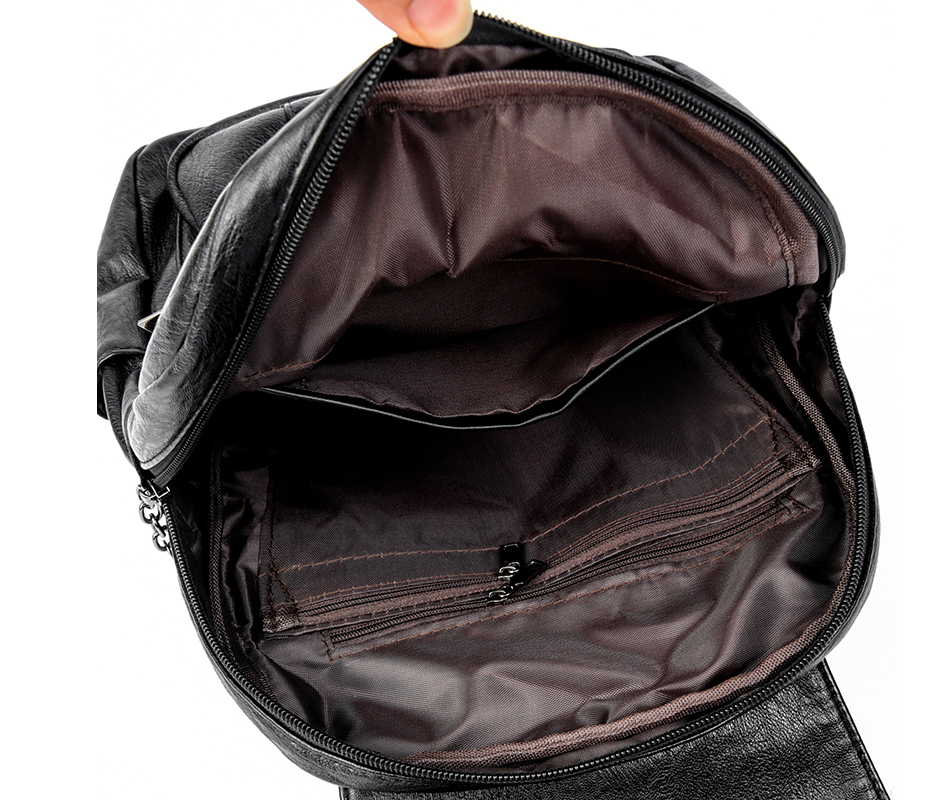 Sac à dos cuir vintage femme – Voyage et école – Image 10