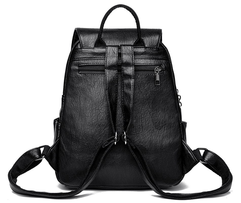 Sac à dos cuir vintage femme – Voyage et école – Image 5