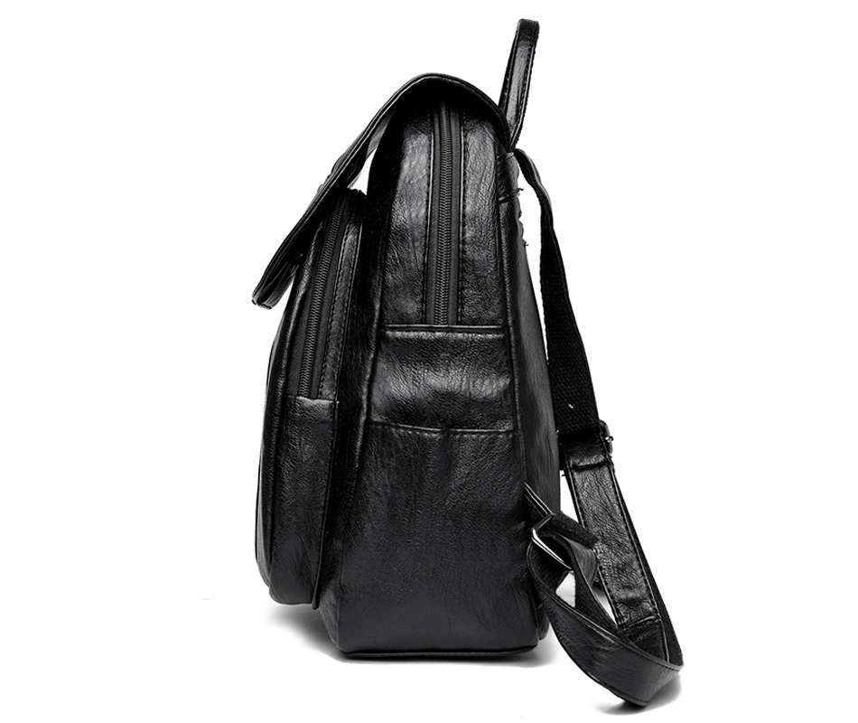 Sac à dos cuir vintage femme – Voyage et école – Image 3