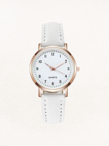 Montre femme cuir – quartz, rétro-éclairage, luxe