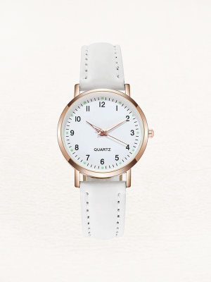 Montre femme cuir – quartz, rétro-éclairage, luxe