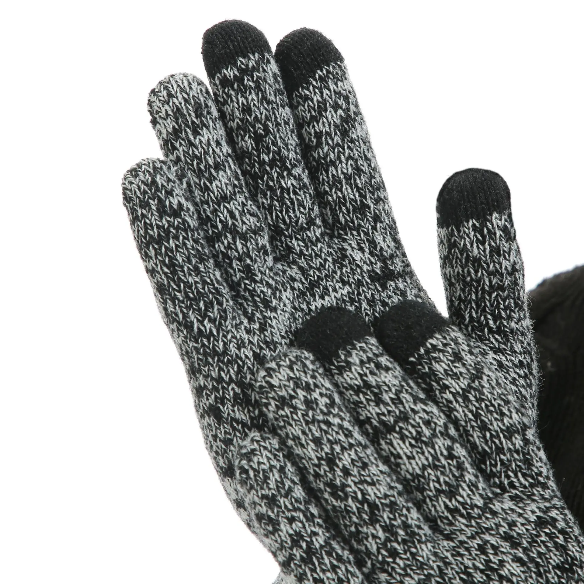 Ensemble bonnet gants homme – écharpe tricot laine, automne hiver – Image 5