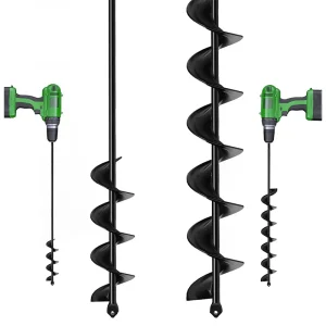 Tarière de Jardin 9 Tailles – Perceuse à Terre Spirale