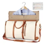Sac de voyage femme pliable – Cuir PU, grande capacité