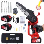 Tronçonneuse à Batterie 8 Pouces – Portable, 3 Guides de Chaîne