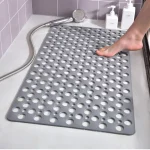 Tapis de bain antidérapant TPE – Ventouse forte, anti-moisissure