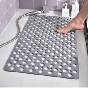 Tapis de bain antidérapant TPE – Ventouse forte, anti-moisissure