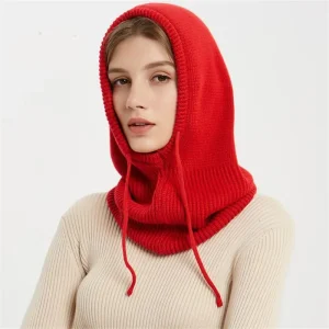 Chapeau hiver tricoté – bonnet unisexe à capuche chaud