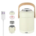 Lunch box électrique voiture & bureau – Chauffe-repas inox
