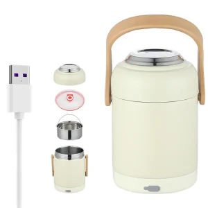 Lunch box électrique voiture & bureau – Chauffe-repas inox
