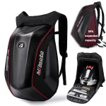 Sac à Dos Moto Fibre Carbone – Coque Rigide Étanche