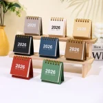 Mini calendrier de bureau 2026 – Portable, pages 180°