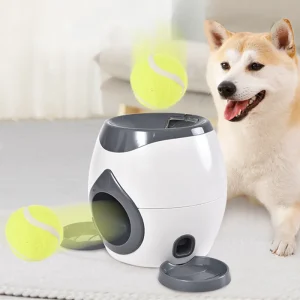 Jouet interactif chien 2-en-1 – Lanceur automatique de balle