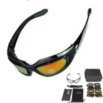 Lunettes Moto MX4 Polarisées - Verres Interchangeables Jour/Nuit