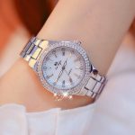 Montre femme élégante – Quartz, acier inoxydable, cristal