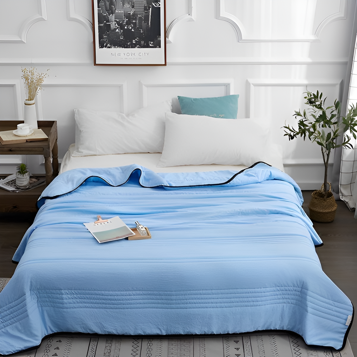 AeroWeave | Bamboo Cooling Blanket – Soft, Breathable, Lightweight Summer Bed Cover 4