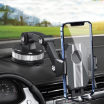 Car Phone Holder with Strong Suction Cup and 360° Rotation – One-Handed Cell Phone Mount for Car 0